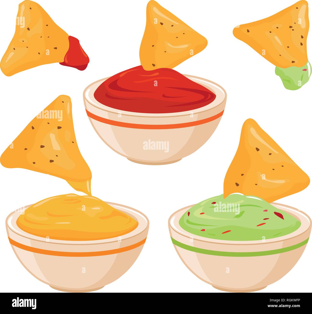 Clipart Of Chips And Dip