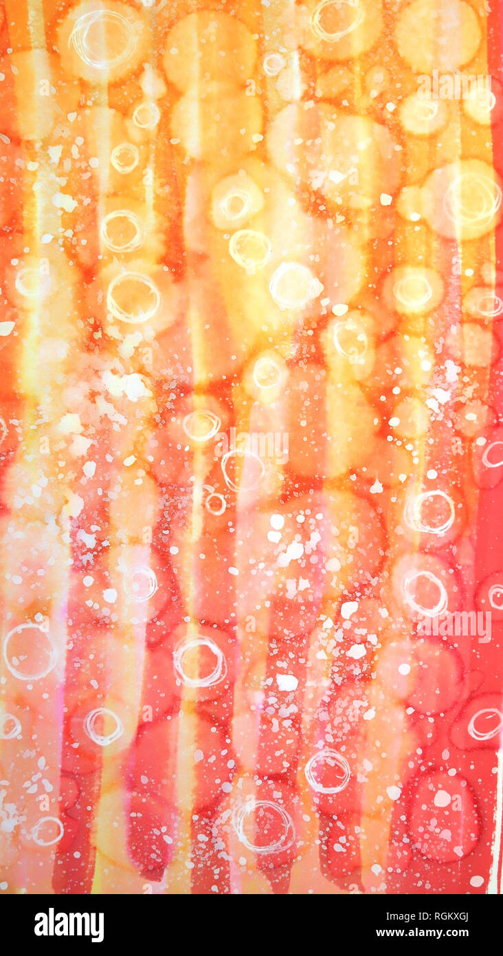 Warm gradient art background illustration Stock Photo