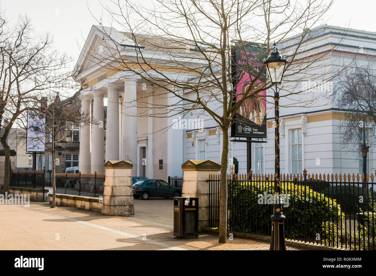 New Walk Museum and Art gallery on New Walk in Leicester, England, UK