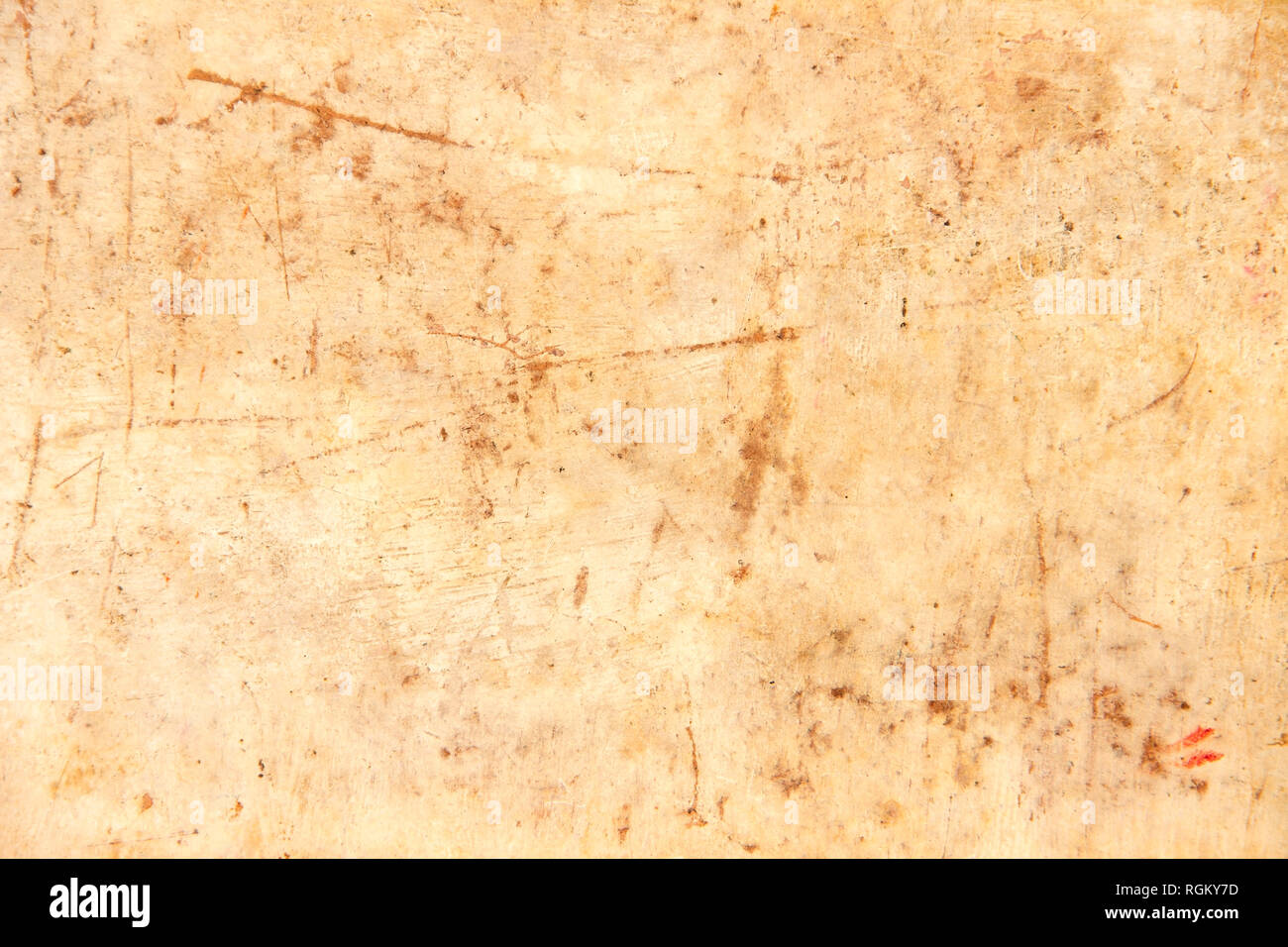 The old scratched and stained paper texture Stock Photo
