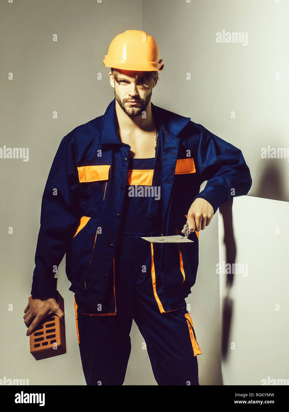 Orange boilersuit hi-res stock photography and images - Alamy