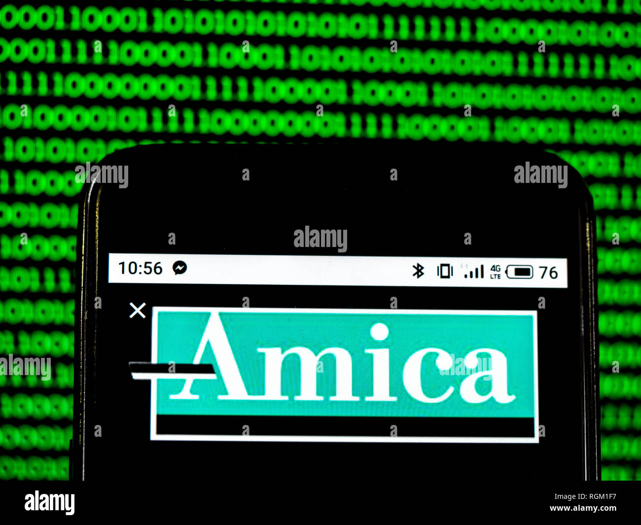 Amica Insurance Company >> Amica Mutual Insurance Company Logo Seen Displayed On Smart Amica Insurance Company >> Amica Mutual Insurance Company Logo Seen Displayed On Smart