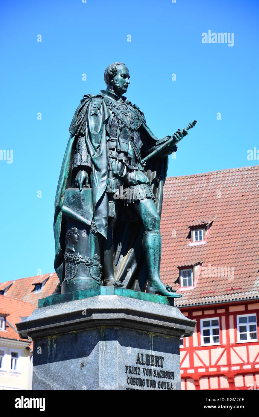 View in the city of Coburg, Bavaria, region Upper Franconia, Germany Stock Photo