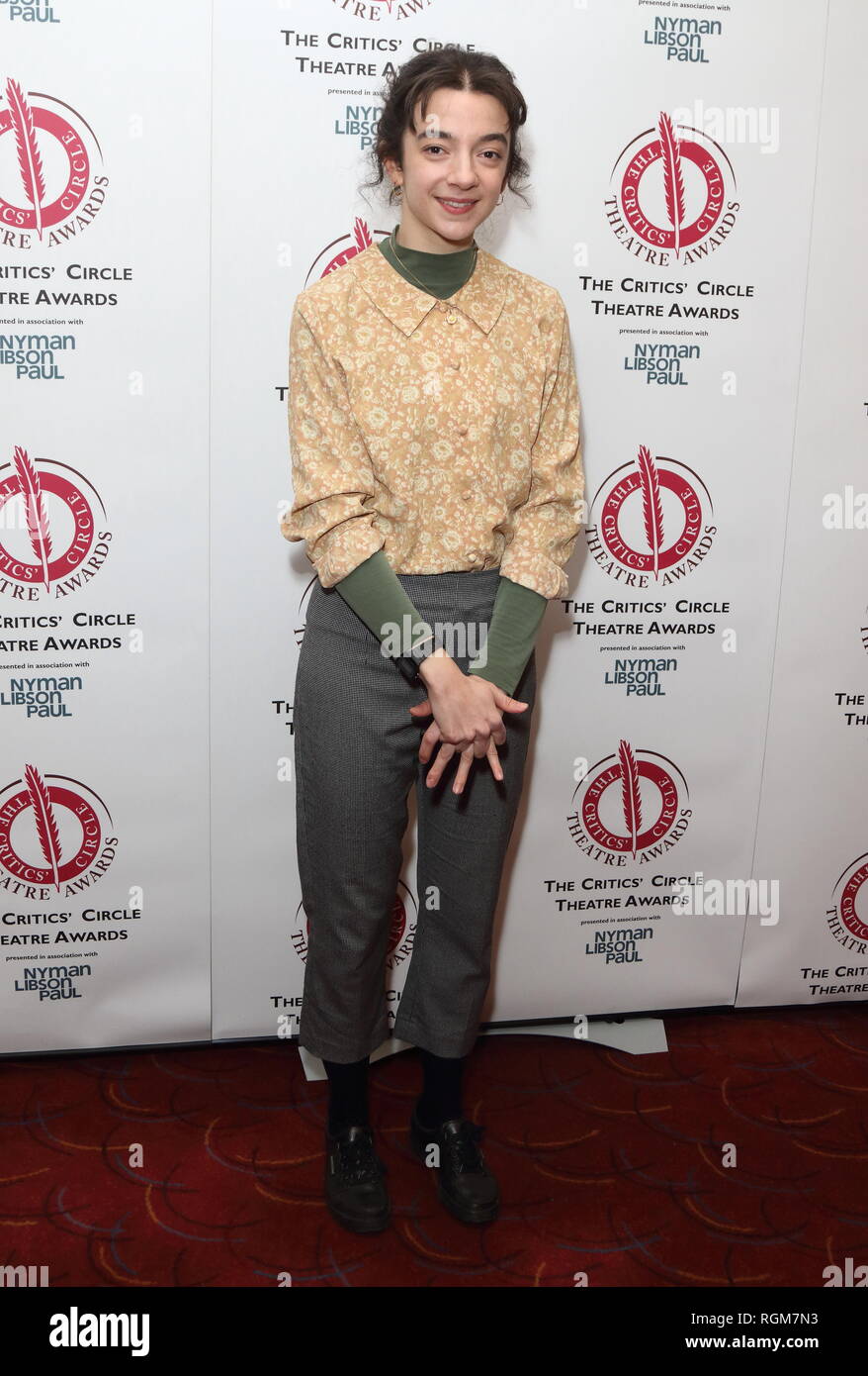 Patsy Ferran at The Critics' Circle Theatre Awards at the Prince of