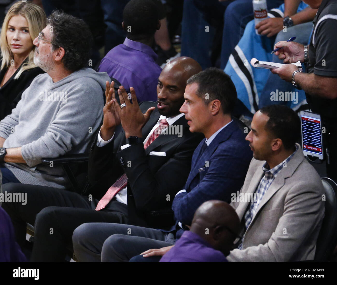 Los Angeles, California, USA. 25th Oct, 2018. Kobe Bryant and Lakers GM