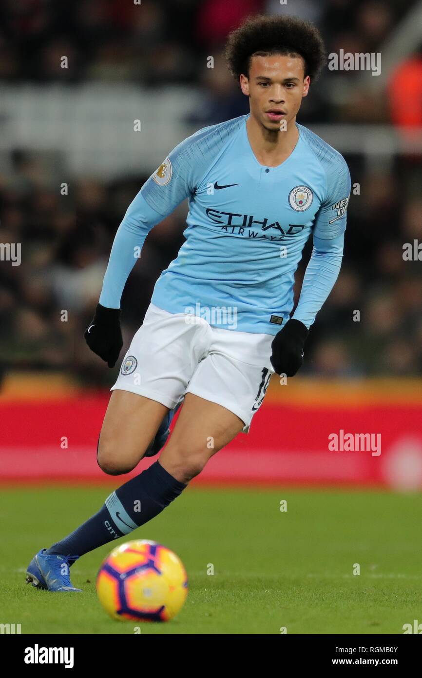 LEROY SANE, MANCHESTER CITY FC, NEWCASTLE UNITED FC V MANCHESTER CITY FC,  PREMIER LEAGUE, 2019 Stock Photo - Alamy