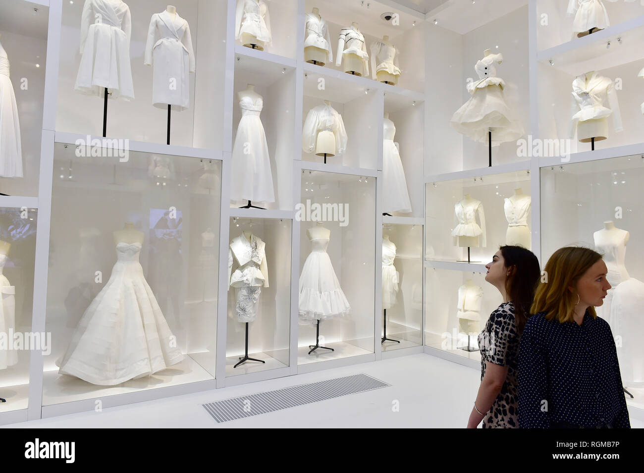 V A London UK. 30 January 2019. Christian Dior the largest and most comprehensive exhibition ever staged in the UK on the House of Dior the V A s biggest fashion exhibition since Alexander