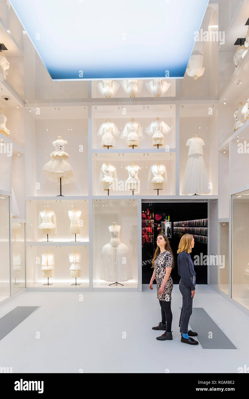 London UK. 30th January 2019. The Ateliers Room Christian Dior Designer of Dreams the largest and most comprehensive exhibition ever staged in the UK on the House of Dior. From
