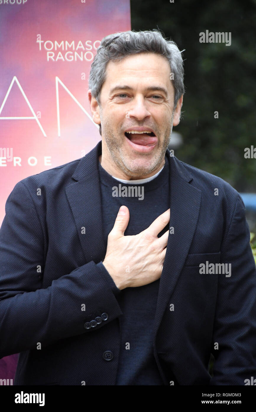 Rome 30 Gen 2019 - Casa del Cinema - presentation film COPPERMAN Massimo  Poggio Credit: Giuseppe Andidero/Alamy Live News Stock Photo - Alamy