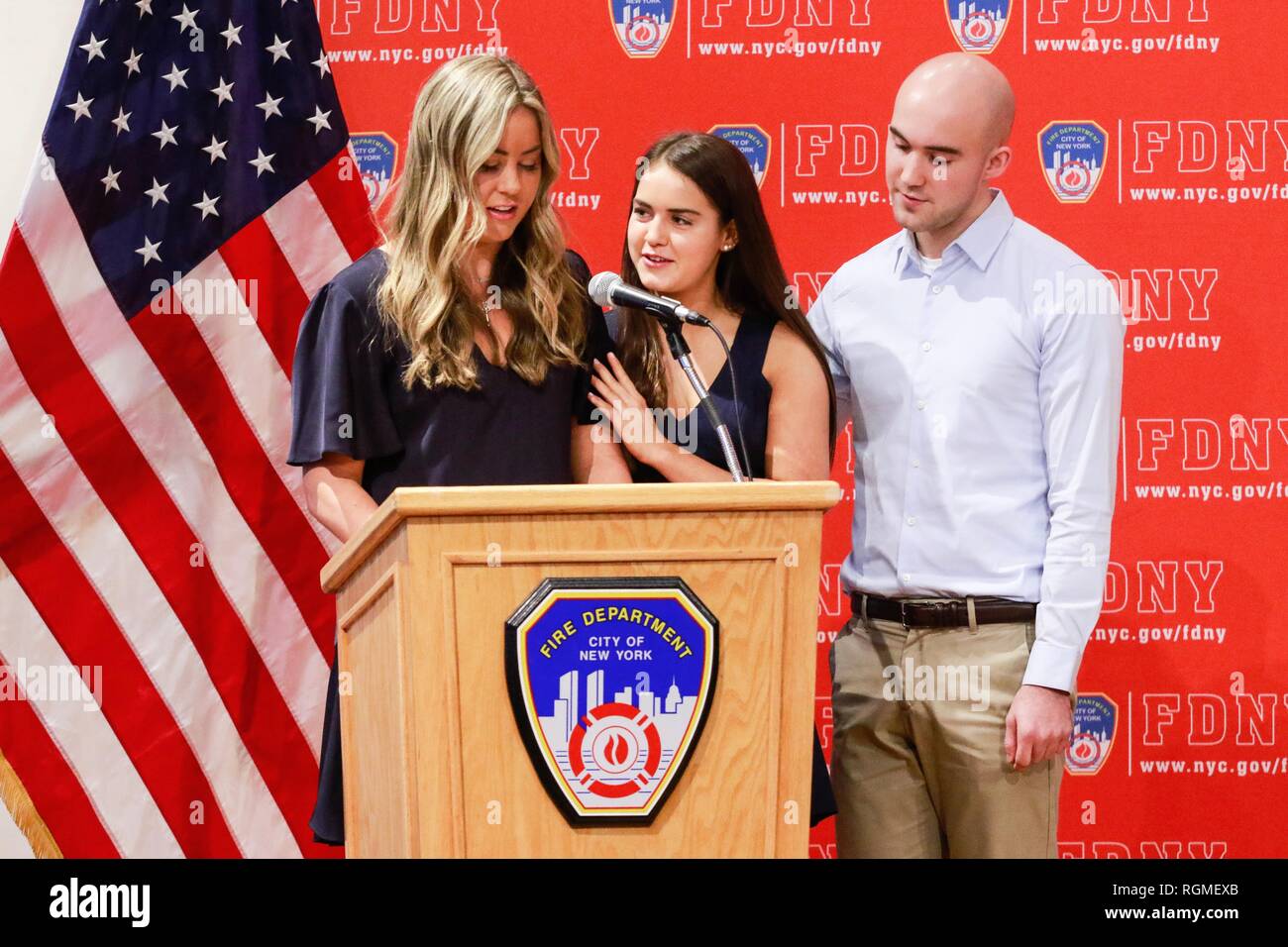 Brooklyn Ny Usa 30th Jan 2019 Kaley Young Keira Young And