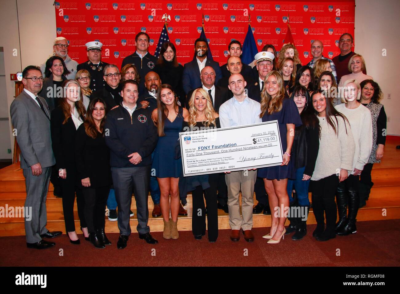 Brooklyn Ny Usa 30th Jan 2019 Mark Cuban Daymond John Kevin