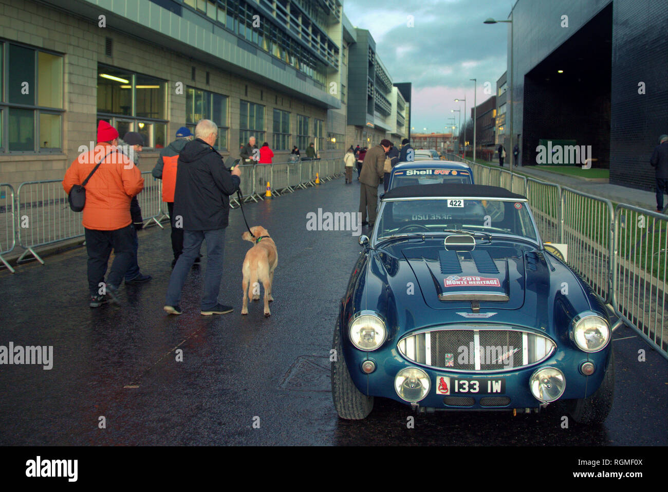 Clydebank, Glasgow, Scotland, UK,30th January, 2019. Clydebank saw the start of the Scottish leg of the Monte Carlo Rally 2019 with locals allowed to view the cars close up before the start. 2019 UK Credit: Gerard Ferry/Alamy Live News Stock Photo