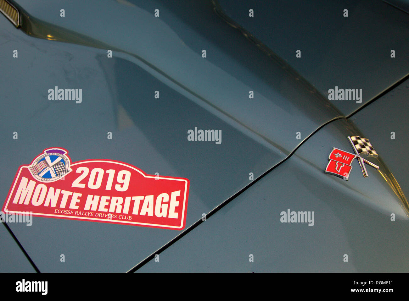 Clydebank, Glasgow, Scotland, UK,30th January, 2019. Clydebank saw the start of the Scottish leg of the Monte Carlo Rally 2019 with locals allowed to view the cars close up before the start. 2019 UK Credit: Gerard Ferry/Alamy Live News Stock Photo