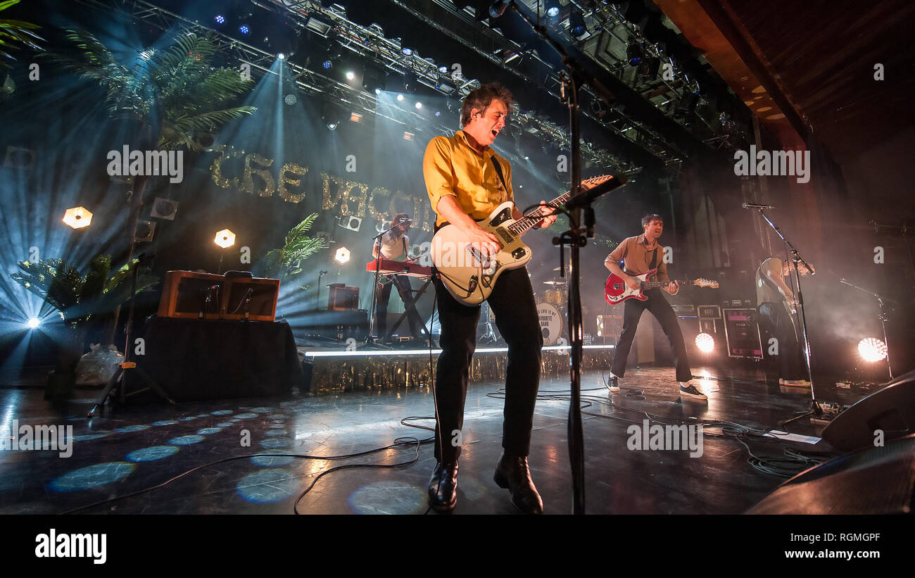 Motherwell, Scotland, UK. 30th January, 2019. English indie rock band bring their energetic style yo Motherwell Civic Centre Concert Hall  UK. Credit: Stuart Westwood/Alamy Live News Stock Photo