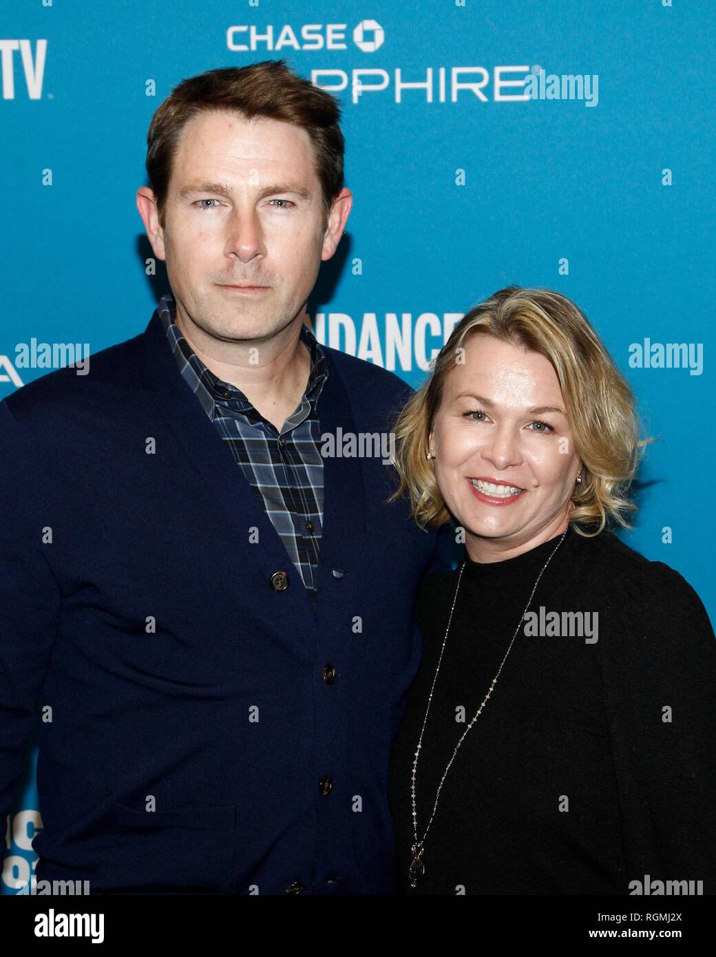 Park City, UT, USA. 30th Jan, 2019. Derek Cecil, Melissa Bruning at  arrivals for THE TOMORROW MAN Premiere at Sundance Film Festival 2019,  George S. and Dolores Eccles Center for the Performing