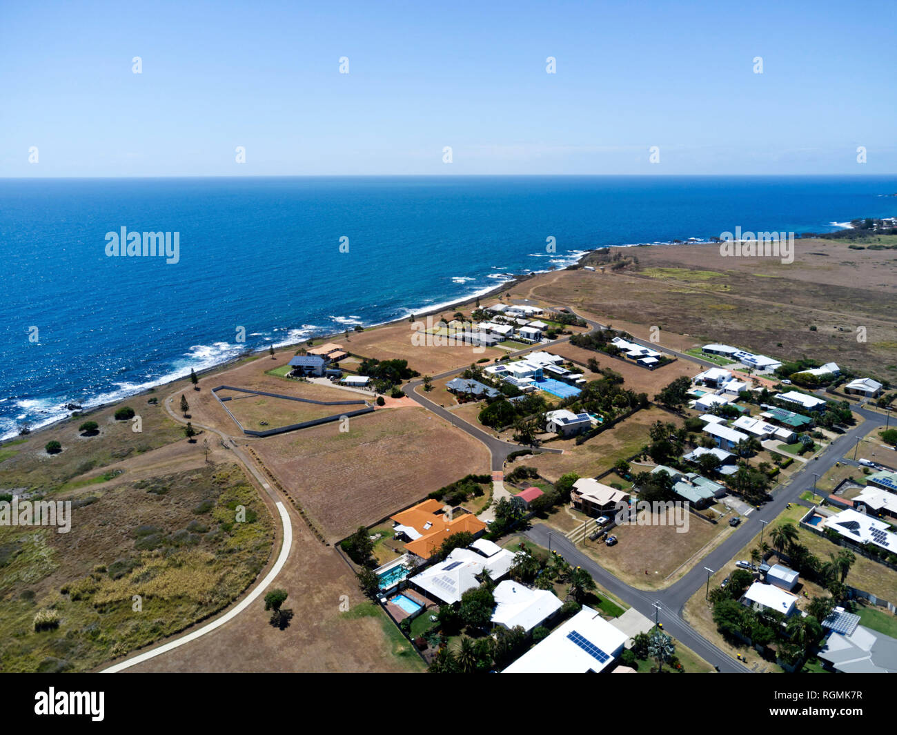 Aerial of the coastal community of Bargara Queensland Australia Stock Photo Alamy Aerial of the coastal community of Bargara Queensland Australia Stock Photo Alamy