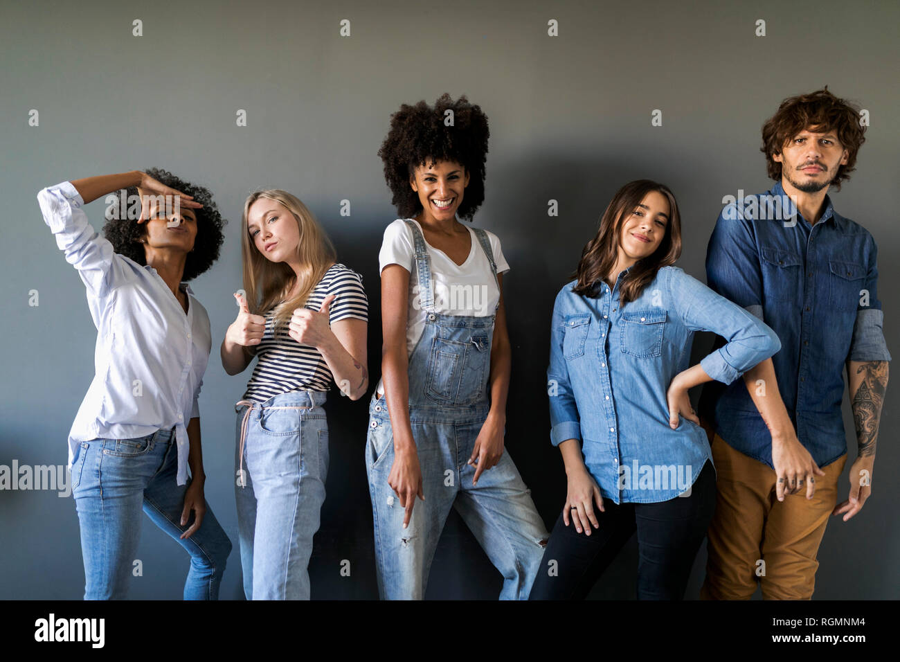 Group Of Young Modern People Posing Together With Fun. Urban Lifestyle.  Hip-hop Generation. Stock Photo, Picture and Royalty Free Image. Image  33908025.