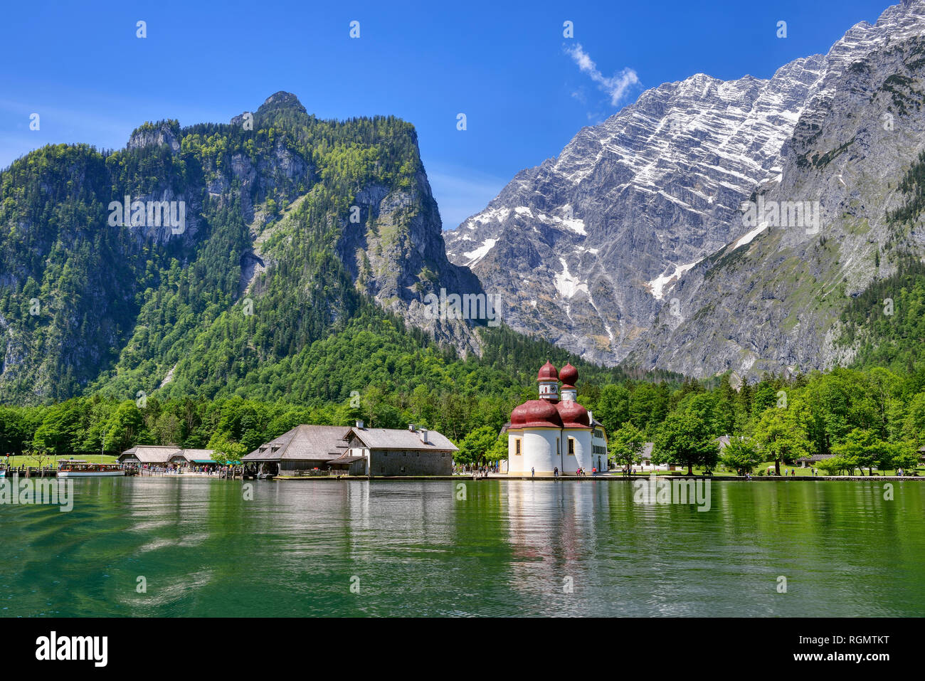 Lake konigssee in berchtesgaden national park hi-res stock photography ...