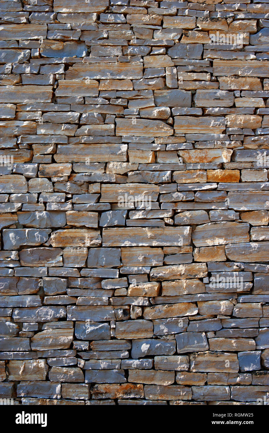 Stone wall, full frame Stock Photo