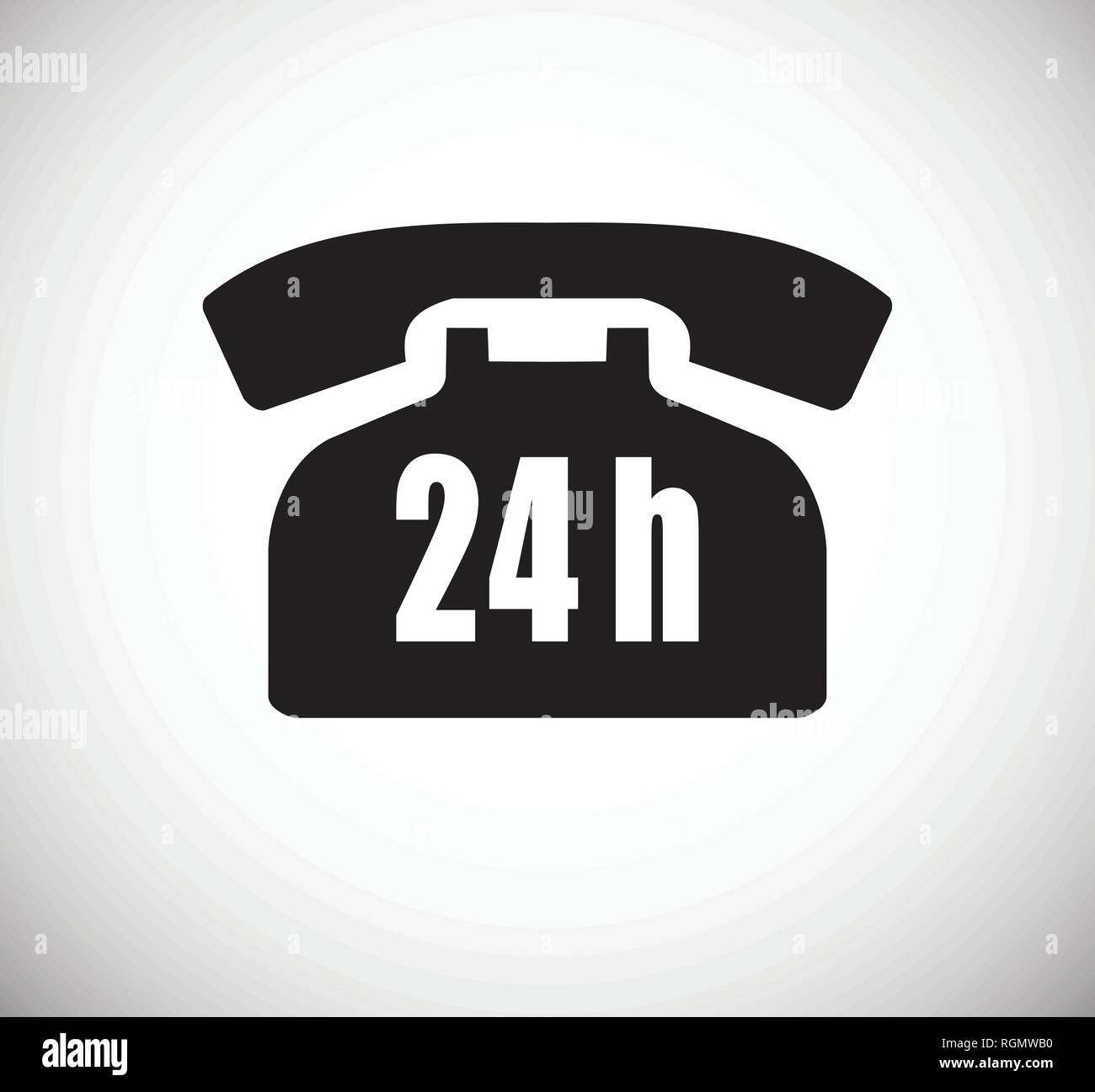 Phone icons set on white background for graphic and web design, Modern ...
