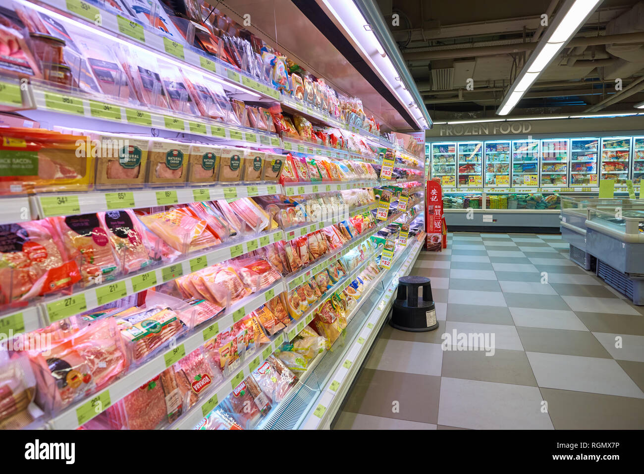 HONG KONG - CIRCA NOVEMBER, 2016: inside Taste supermarket. Taste is a ...