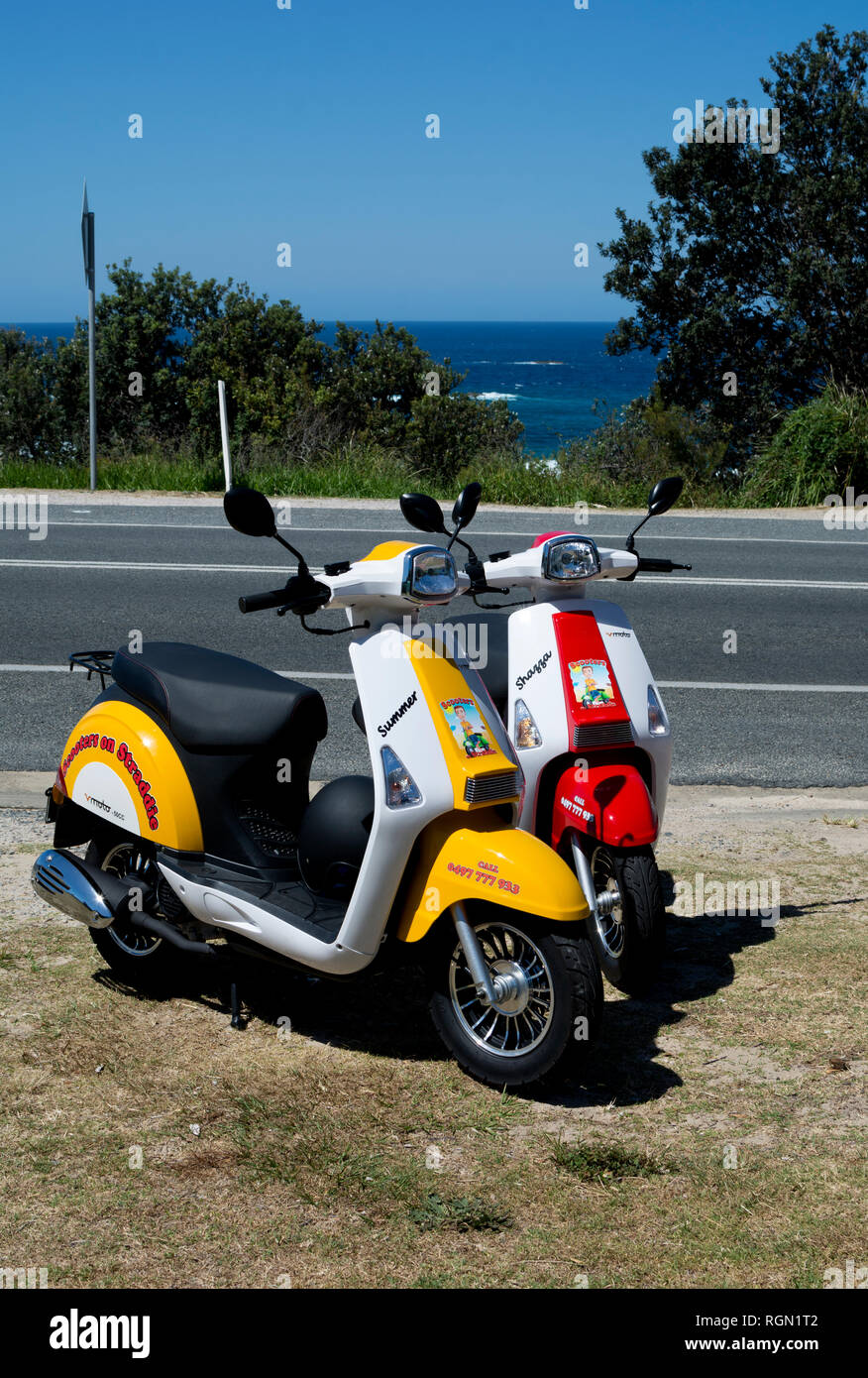 Hire scooters, Point Lookout, North Stradbroke Island, Queensland