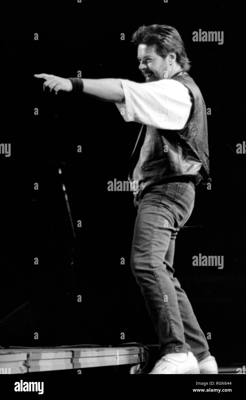 Bob Seger in concert at the Fleet Center in Boston Ma USA Feb 29 ,1996 photo by bill belknap Stock Photo