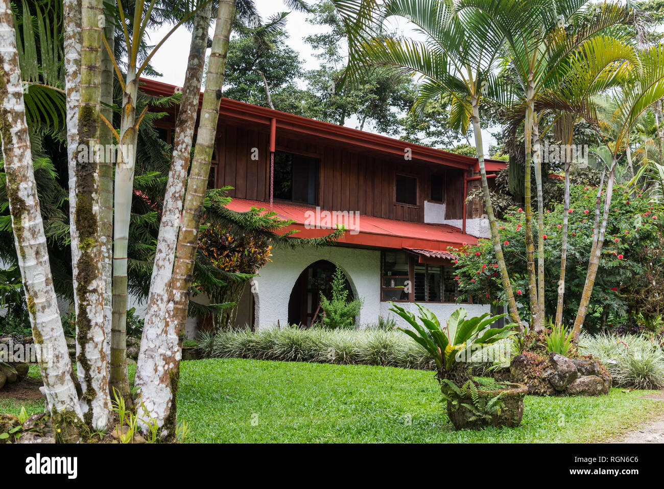 Rancho Naturalista, a well known eco-lodge in Costa Rica, Central America. Stock Photo