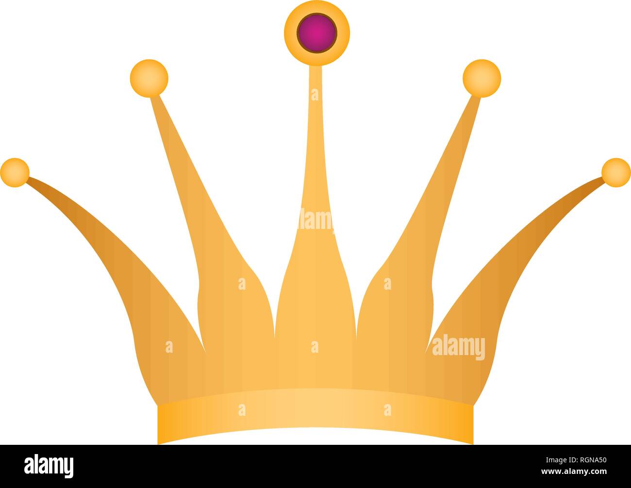golden crown isolated icon Stock Vector Image & Art - Alamy