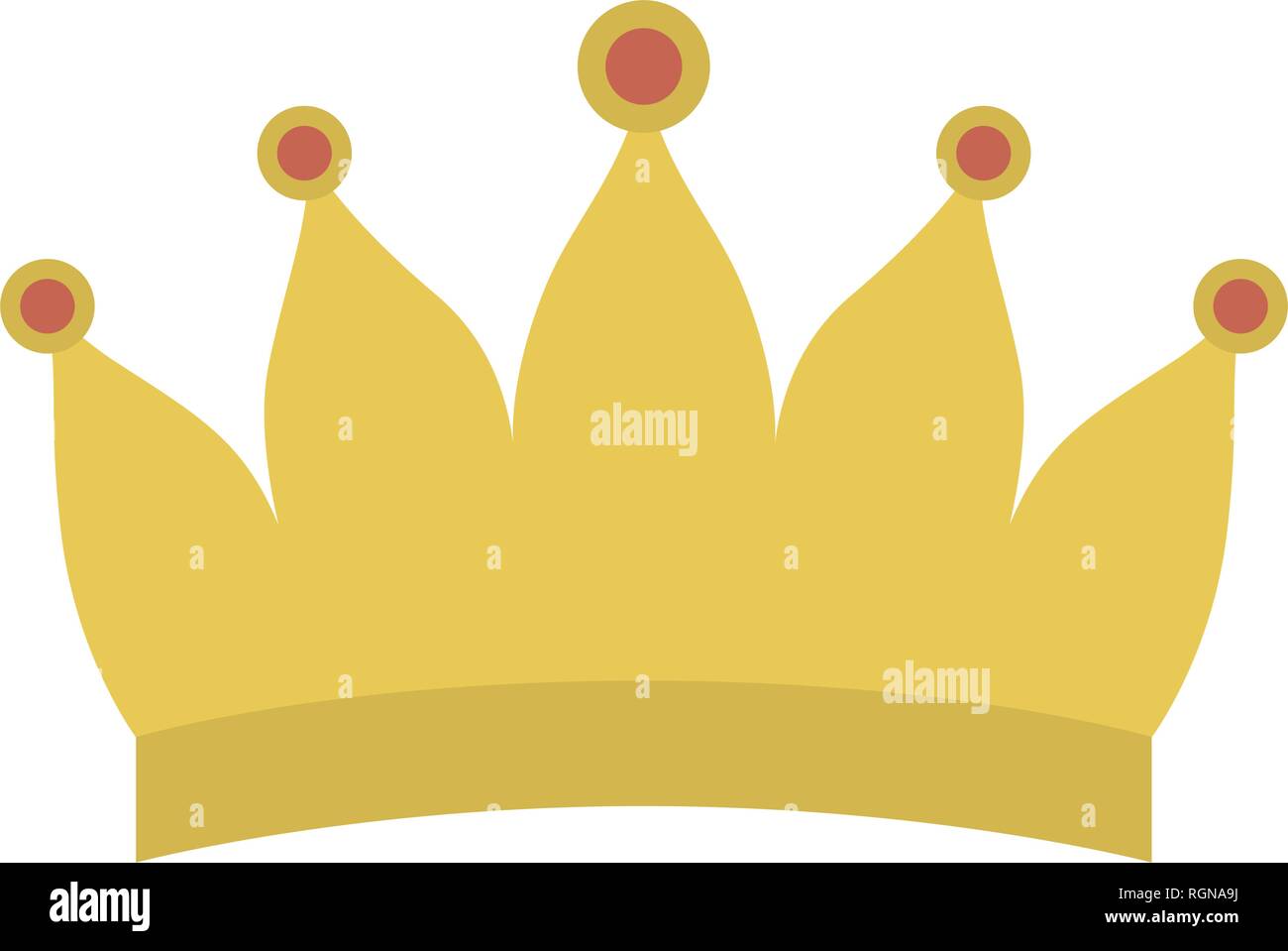 golden crown isolated icon Stock Vector Image & Art - Alamy