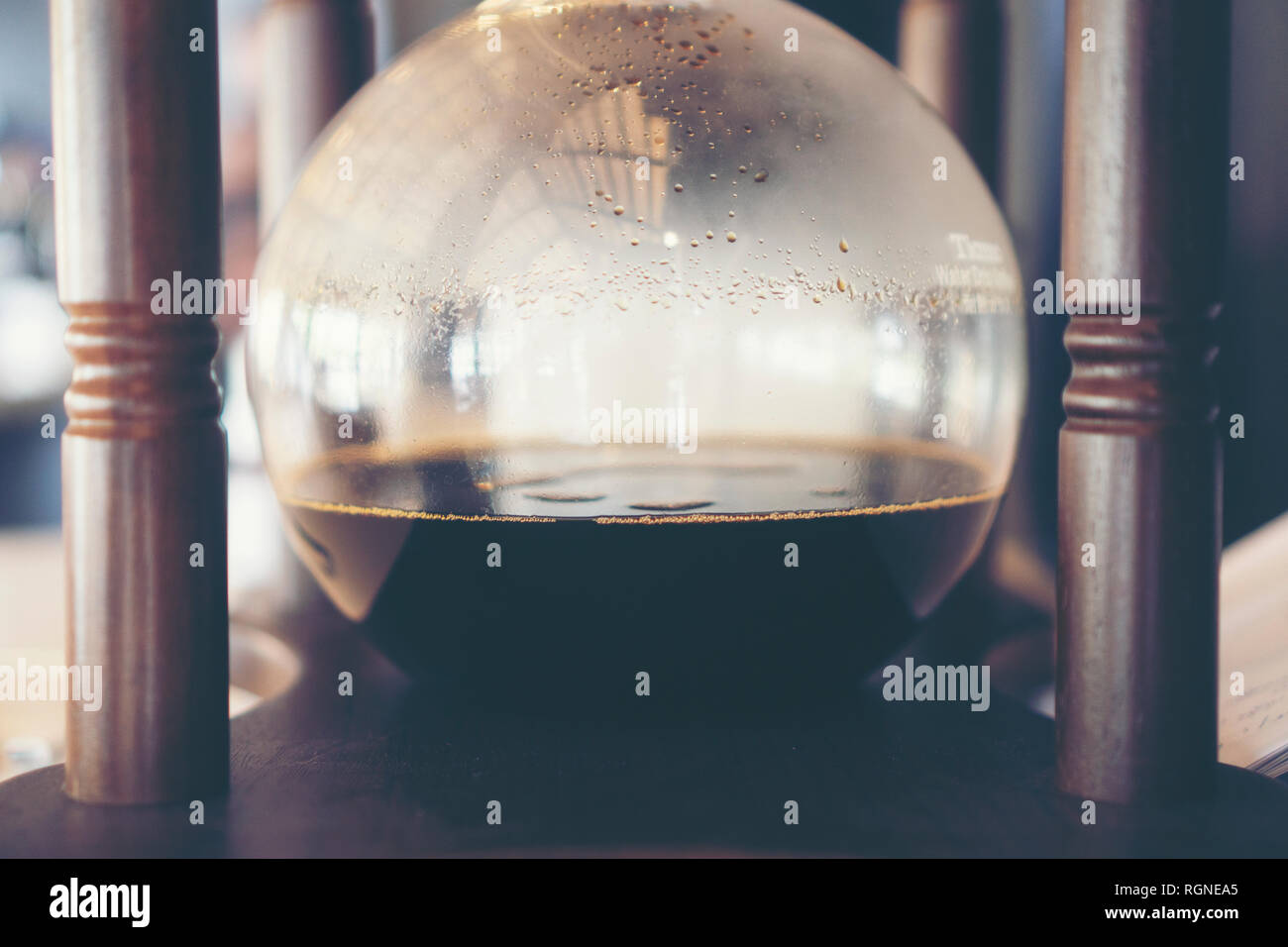 coffee make concept with Drip brewing, filtered coffee or pour-over is ...