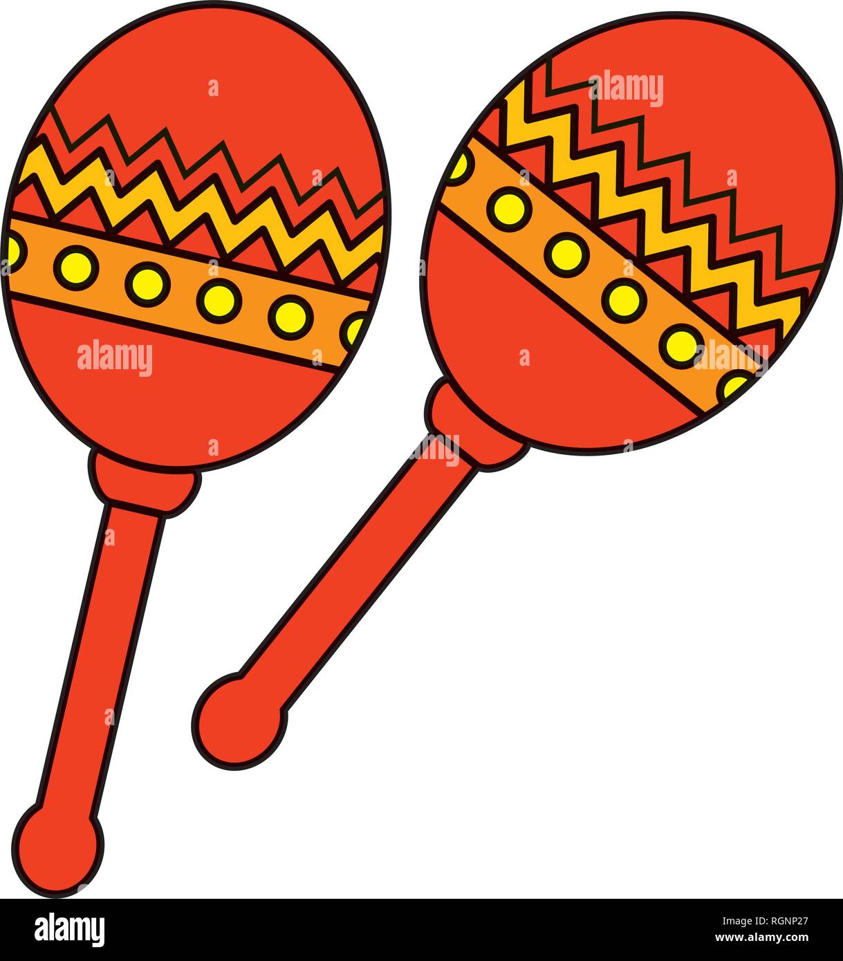 mexican maracas instrument icon Stock Vector Image & Art - Alamy