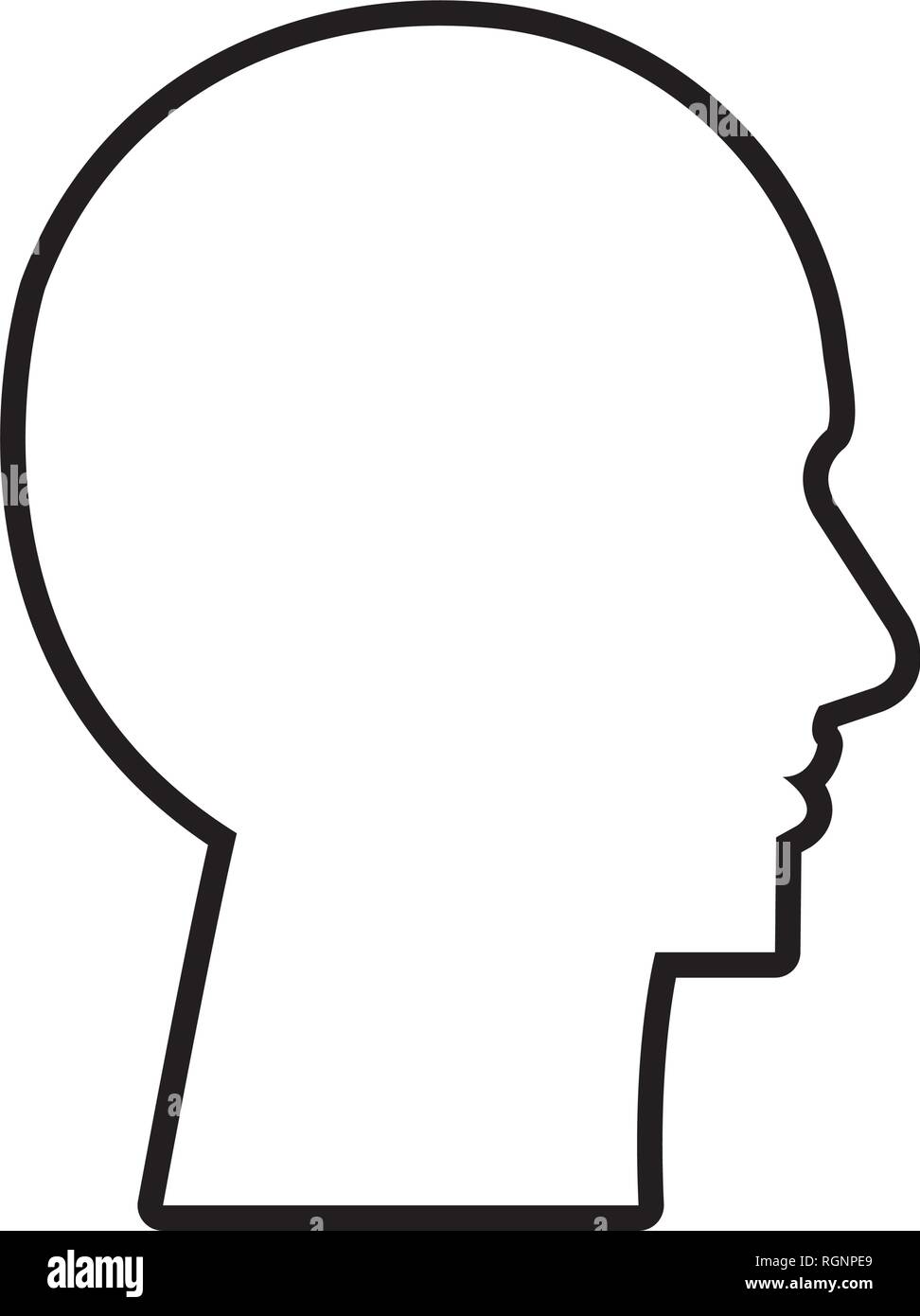 cyber humanoide profile icon Stock Vector