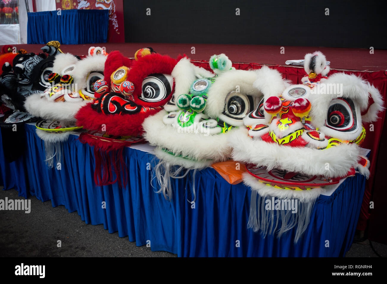 02.02.2018, Singapore, Republic of Singapore, Asia Masks of costume