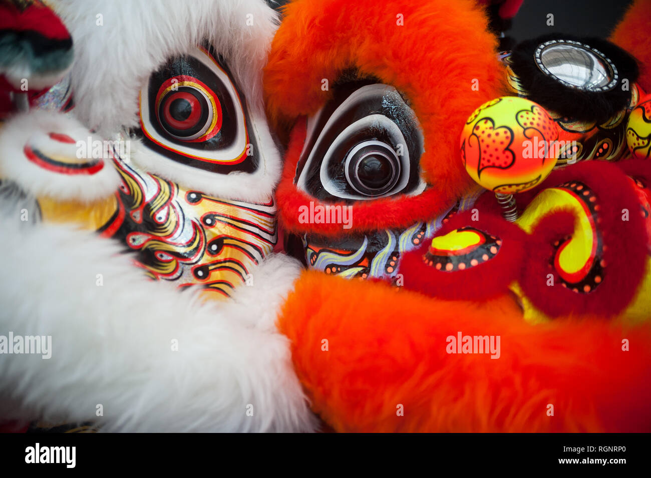 02.02.2018, Singapore, Republic of Singapore, Asia Masks of costume