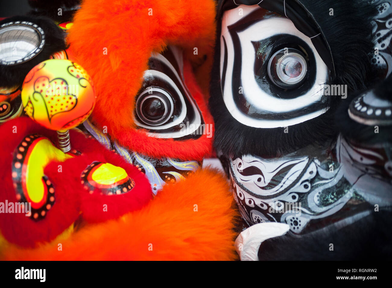 02.02.2018, Singapore, Republic of Singapore, Asia Masks of costume