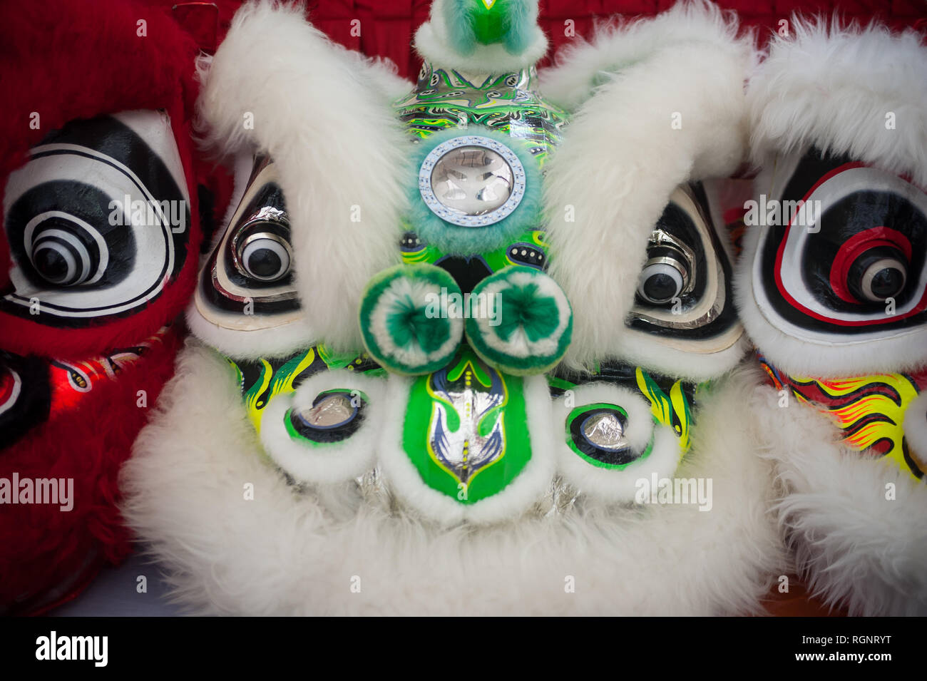 02.02.2018, Singapore, Republic of Singapore, Asia Masks of costume