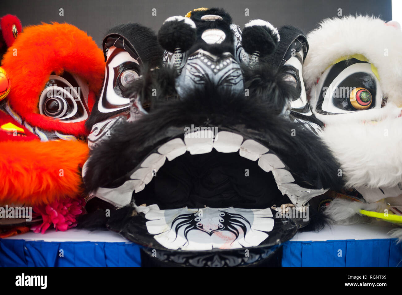 02.02.2018, Singapore, Republic of Singapore, Asia Masks of costume