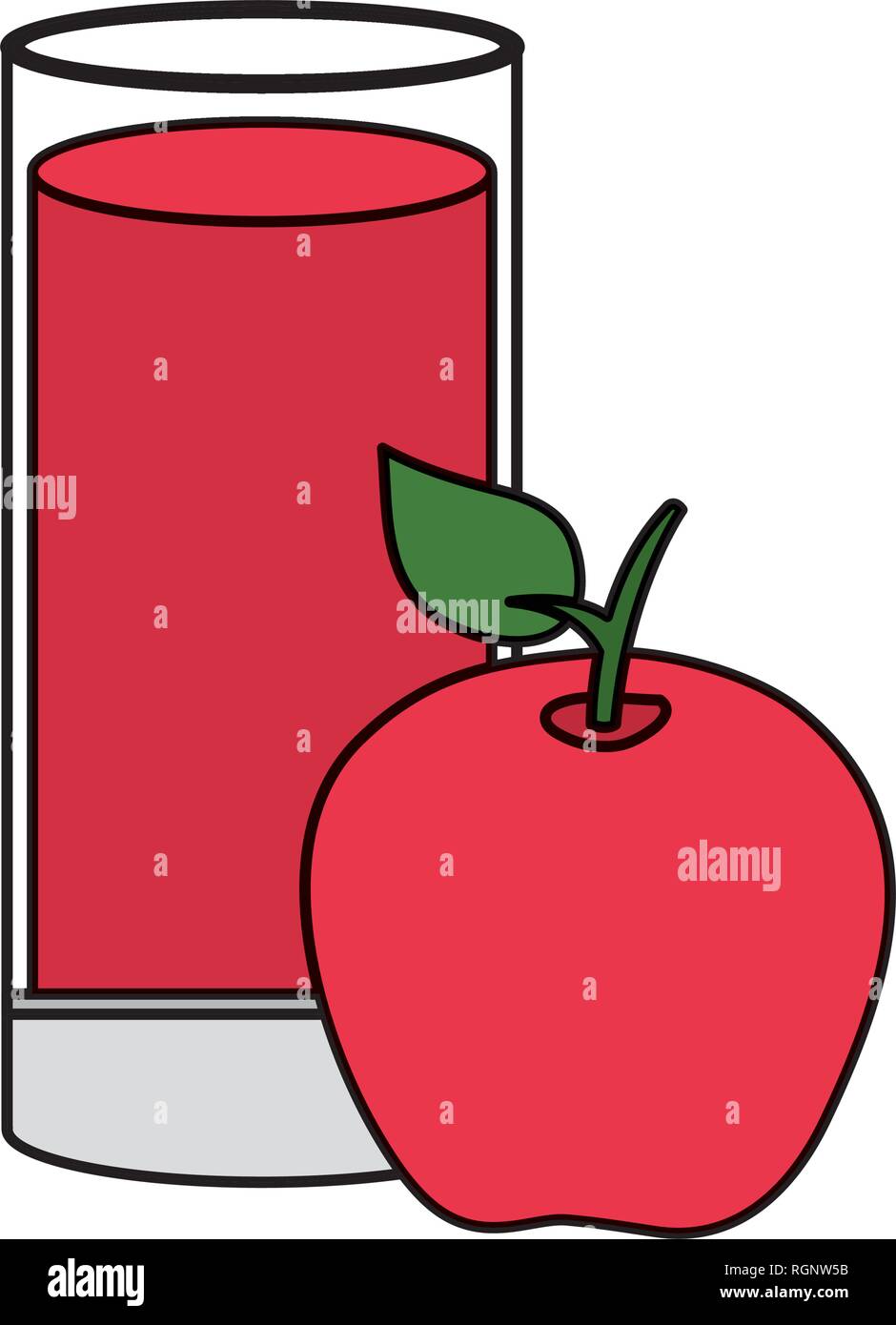 apple fresh fruit juice Stock Vector Image & Art - Alamy