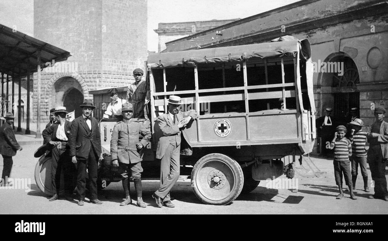 italy, antimalarial ambulance, 1929-30 Stock Photo