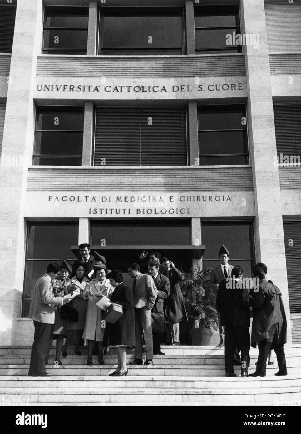 italia, roma, facoltà di medicina dell'università cattolica del sacro cuore, 1960 Stock Photo