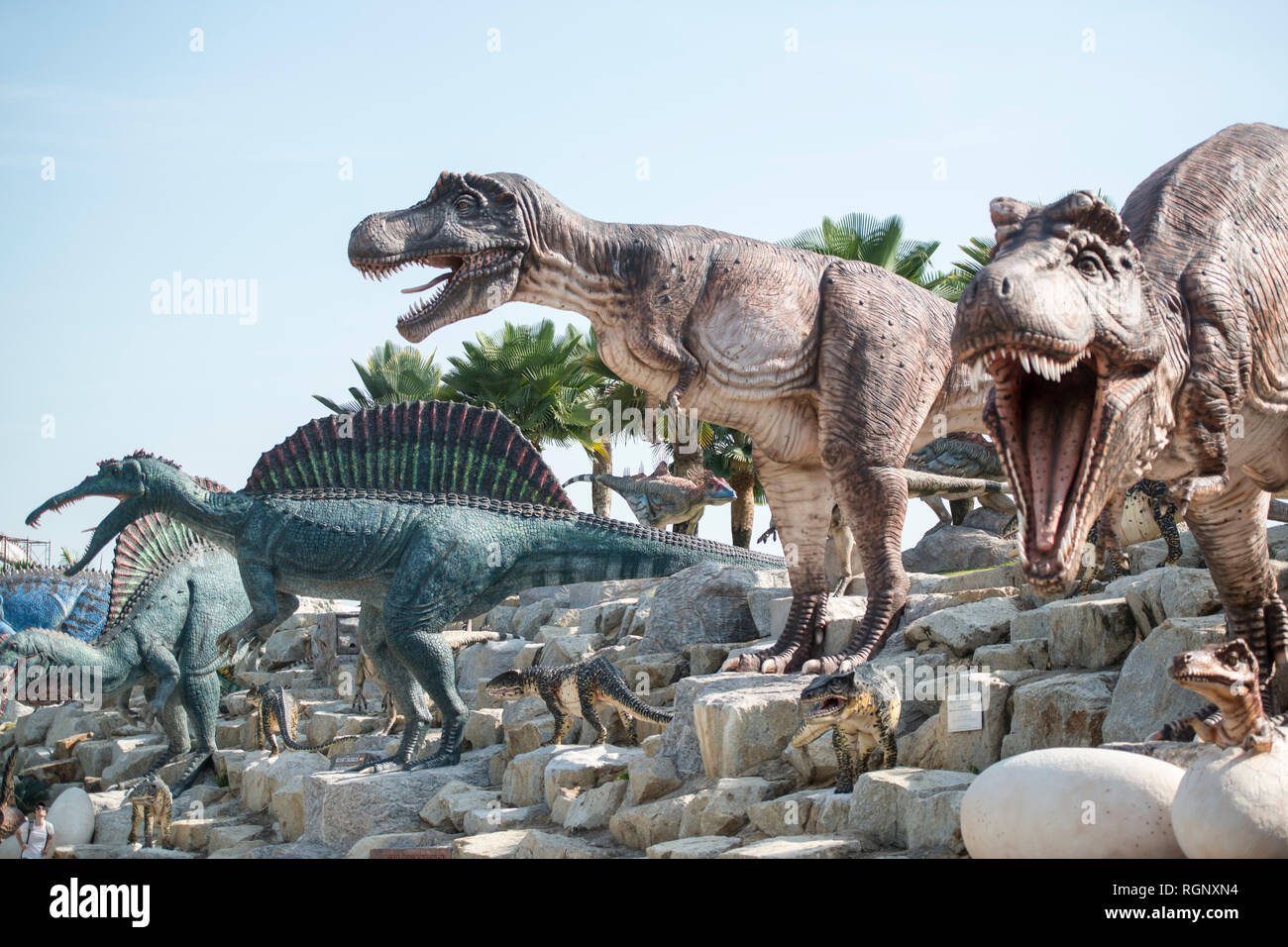 The Dinosaur Park Near The City Of Pattaya In The Provinz