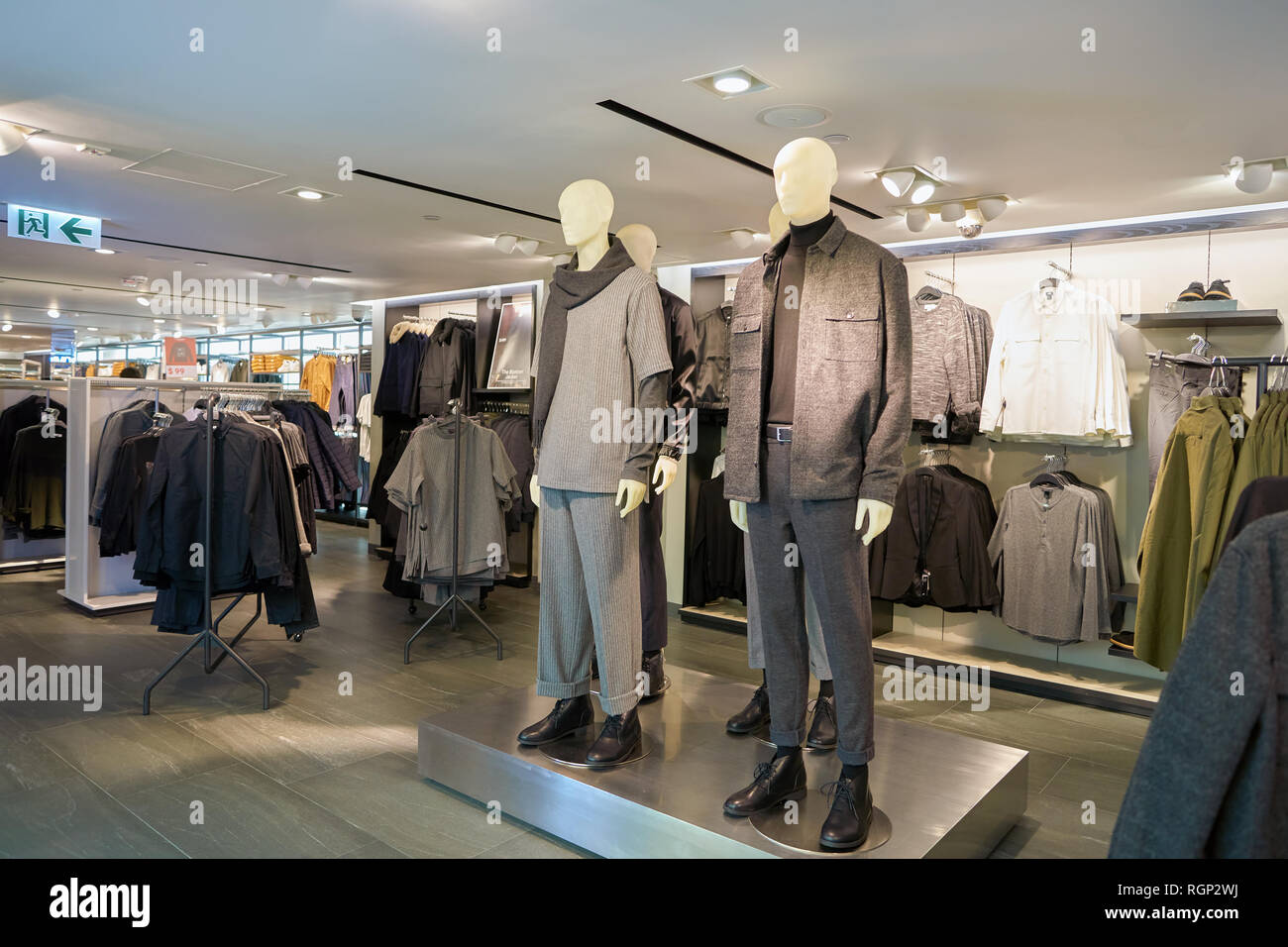 HONG KONG CIRCA NOVEMBER, 2016 inside H & M store in Hong Kong. H