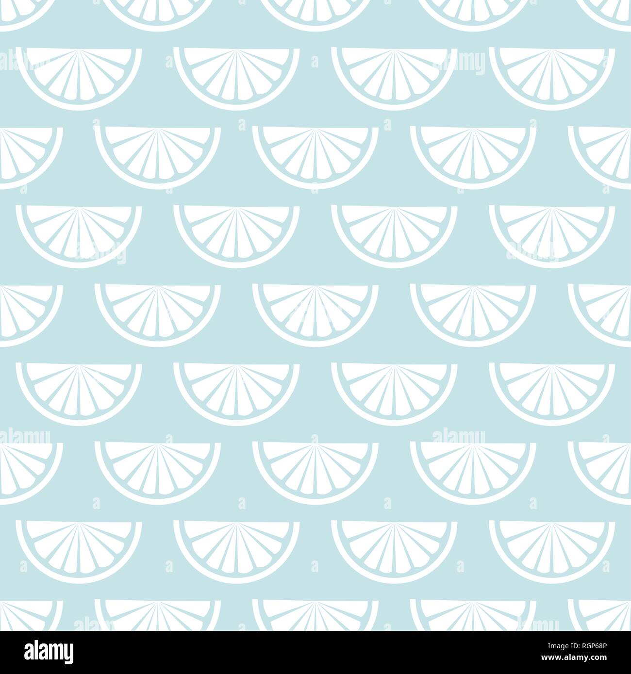 Seamless pattern with Monochrome Citrus Slices vector illustration 10 eps Stock Vector
