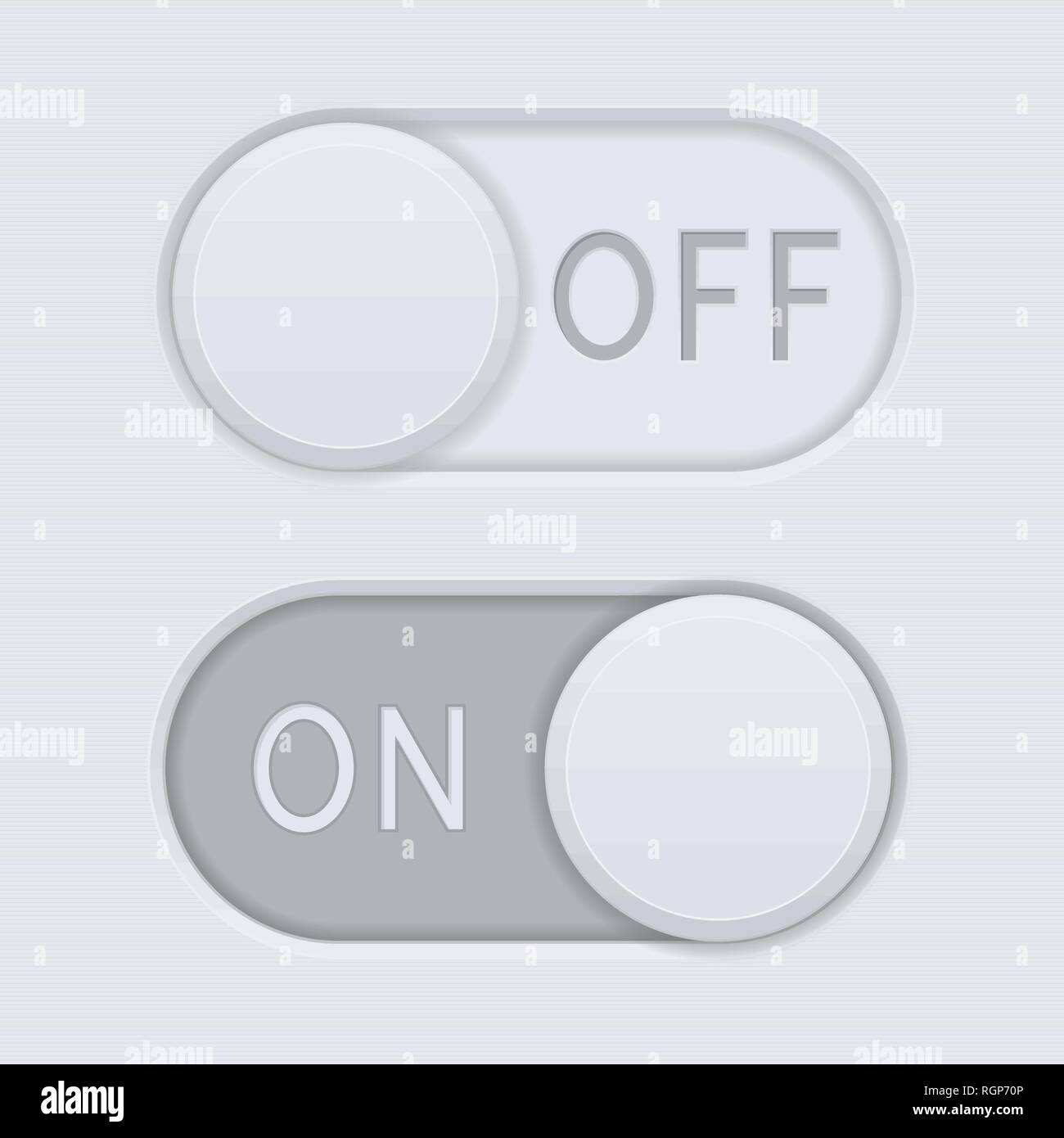 Toggle switch button Stock Vector Images Alamy