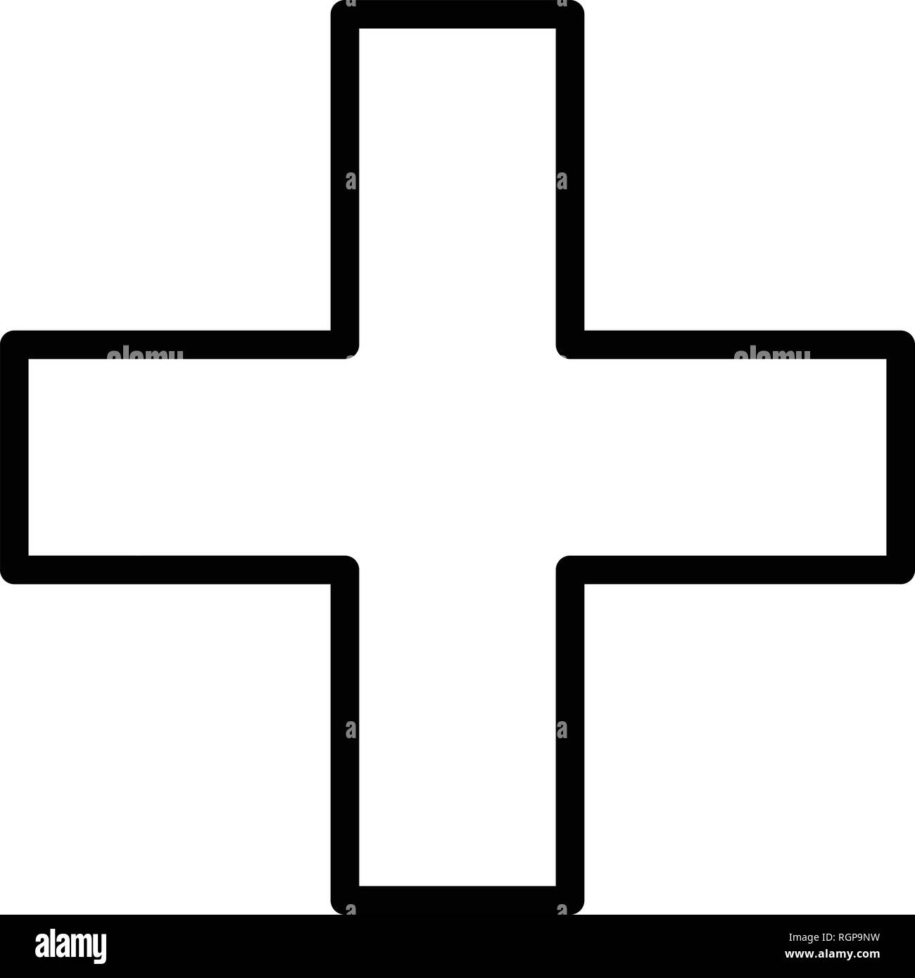 Plus Vector Icon Sign Icon Vector Illustration For Personal And ...