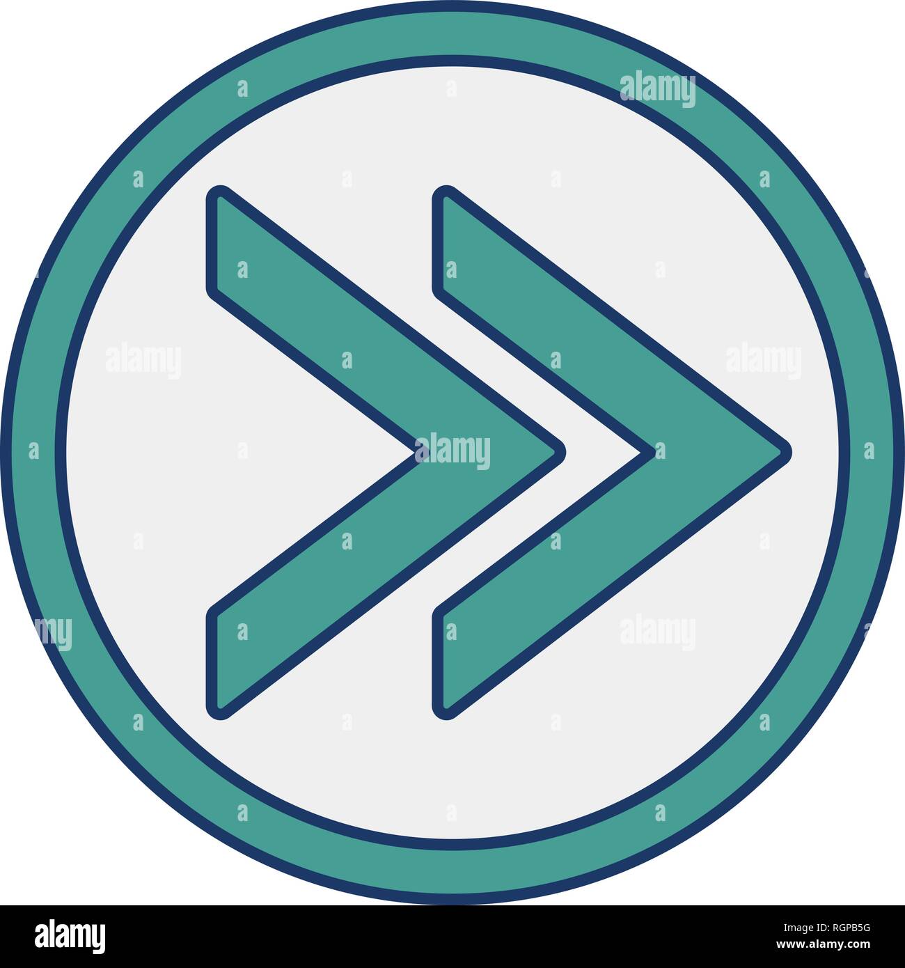 Forward Vector Icon Sign Icon Vector Illustration For Personal And ...