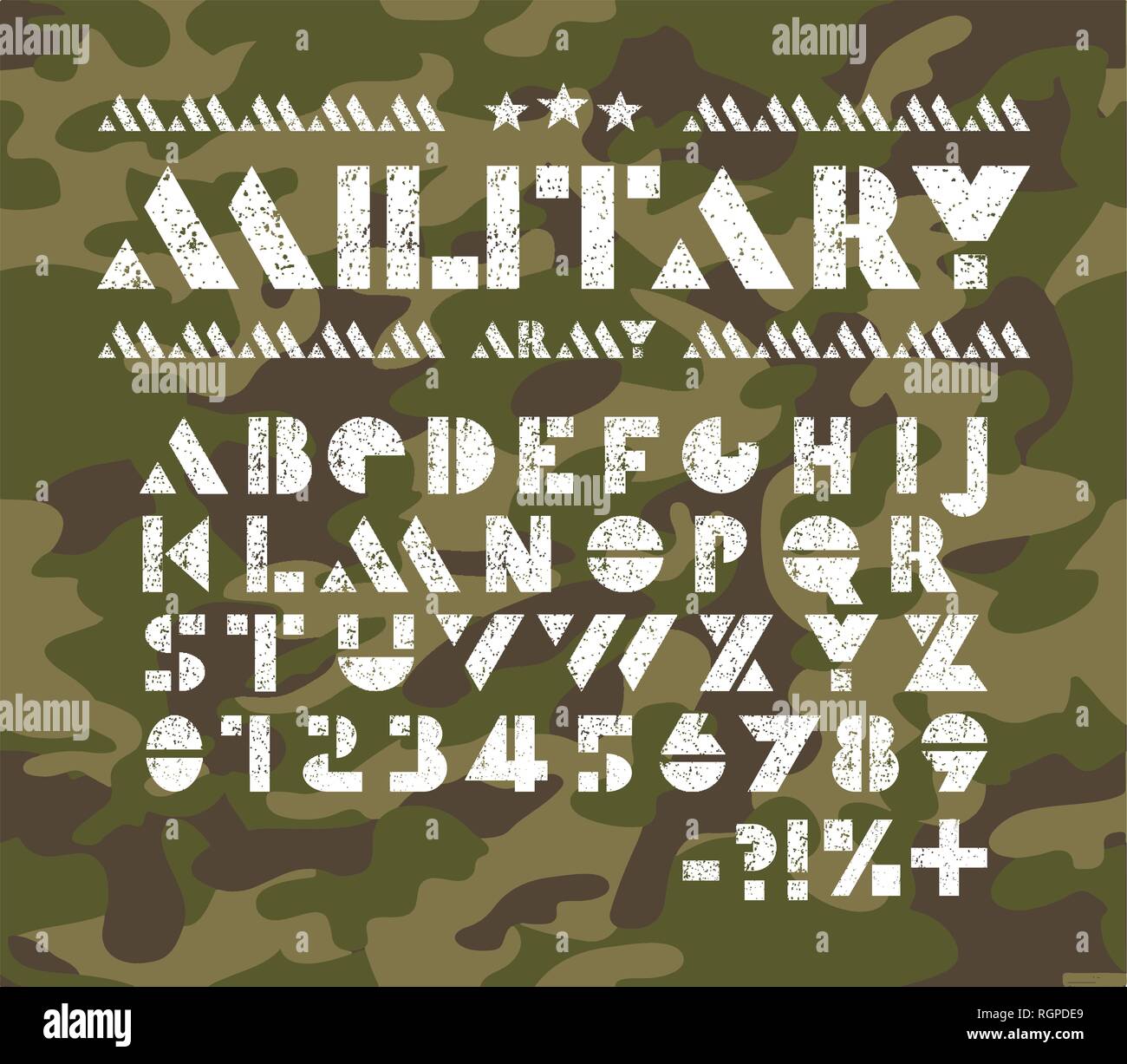 Vintage Military Font