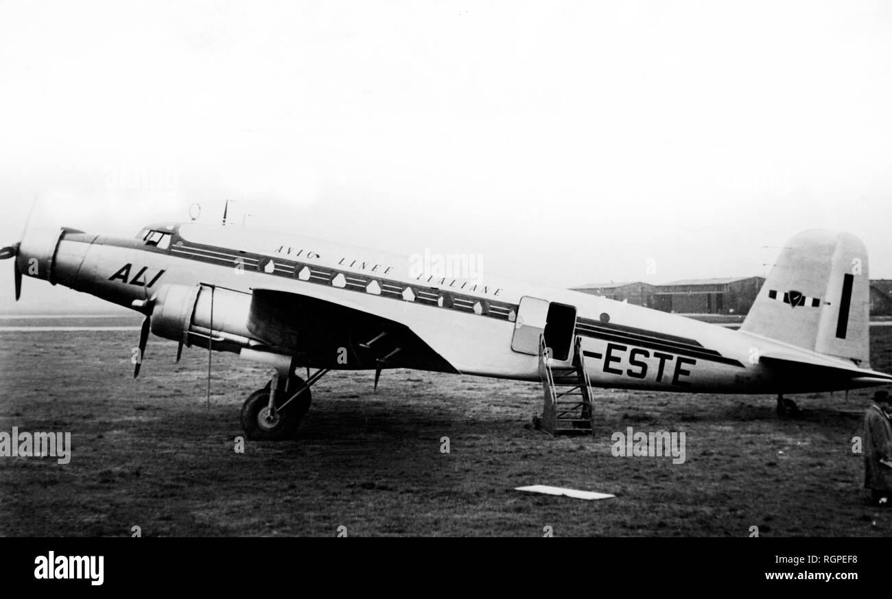 three-engined monoplane, avio linee italiane, italy 1940 Stock Photo