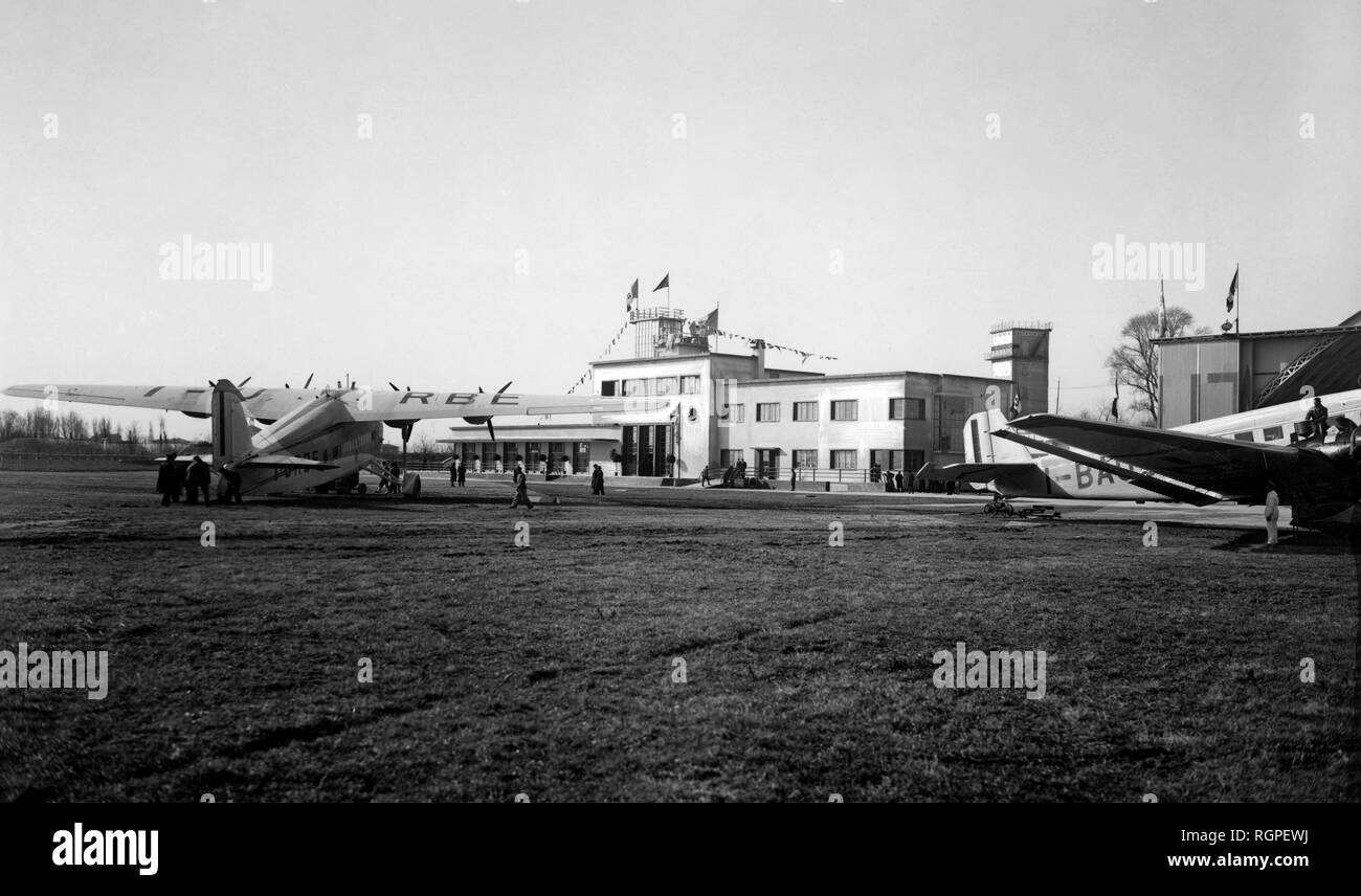 marco polo airport, venice 1935 Stock Photo